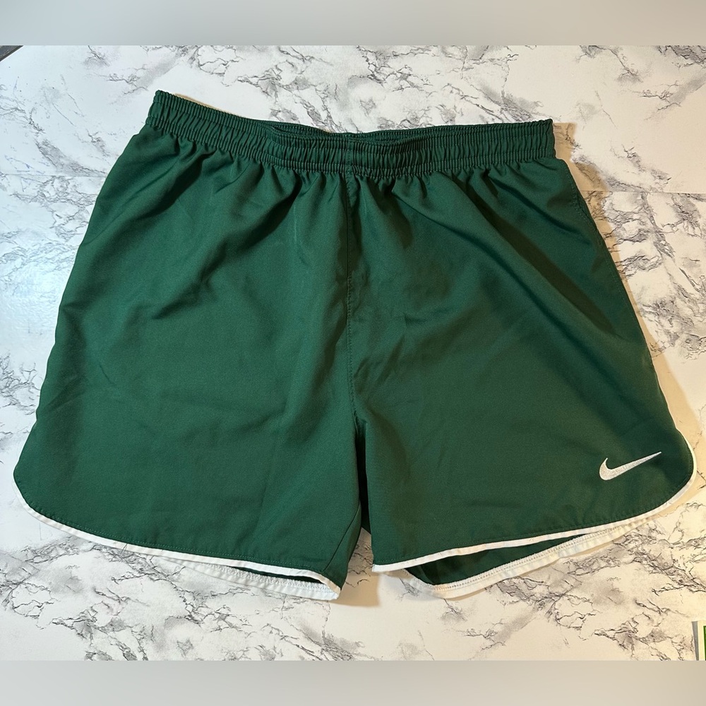 Vintage Nike Dark Green Athletic Shorts
